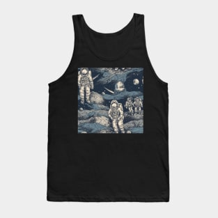 Astronaut Pattern Tank Top